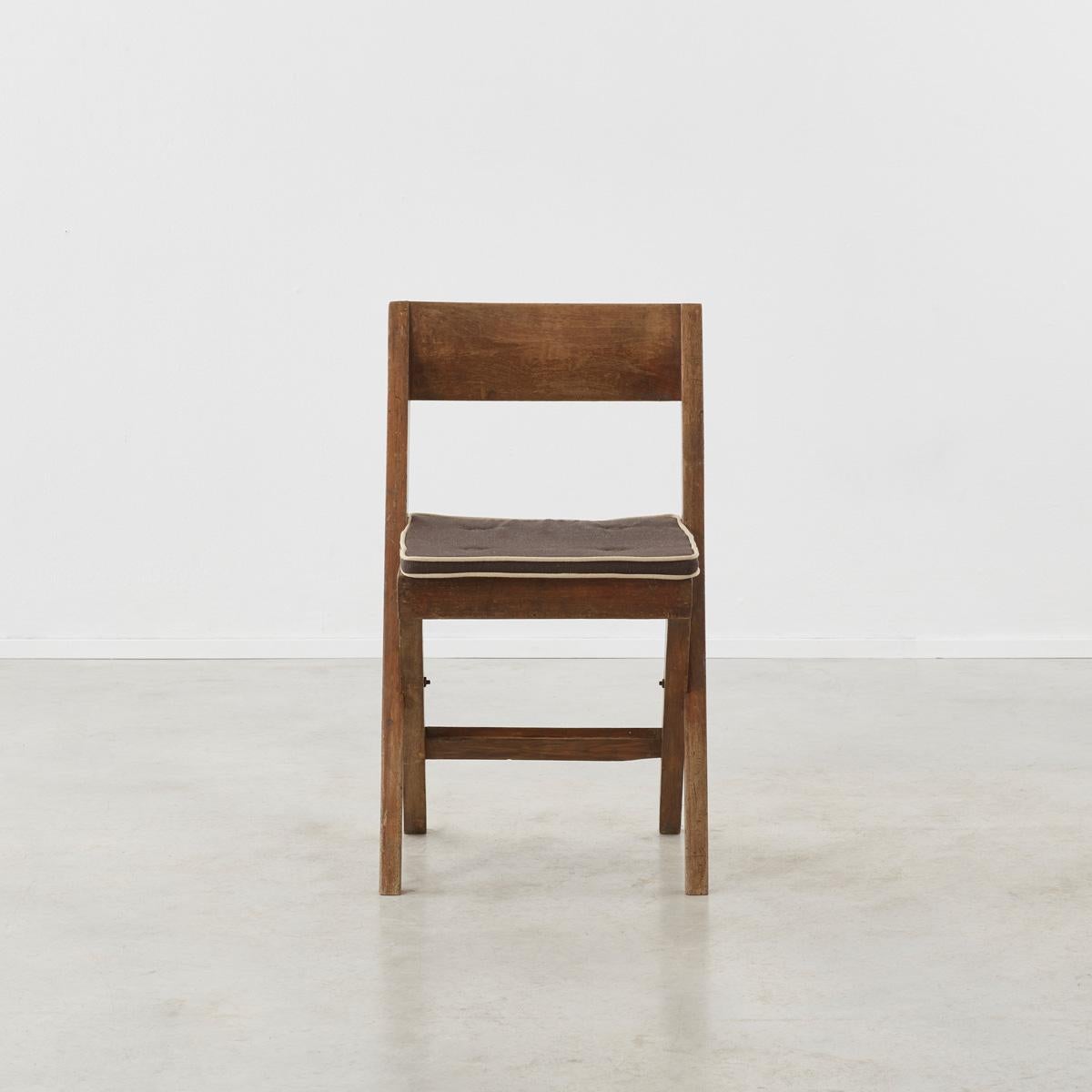 Modern Pierre Jeanneret ‘Library’ chair, model no. PJ-SI-51-A, France/India, 1956 For Sale