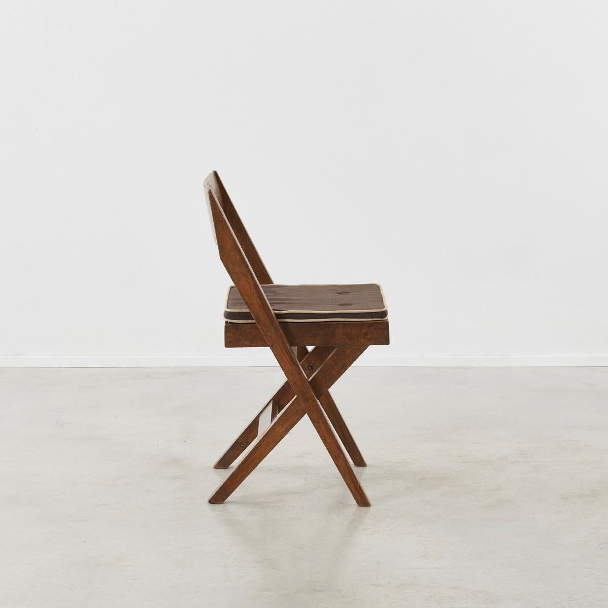 French Pierre Jeanneret ‘Library’ chair, model no. PJ-SI-51-A, France/India, 1956 For Sale