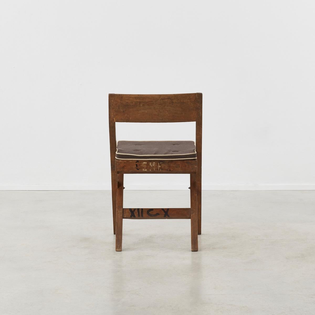 Mid-20th Century Pierre Jeanneret ‘Library’ chair, model no. PJ-SI-51-A, France/India, 1956 For Sale