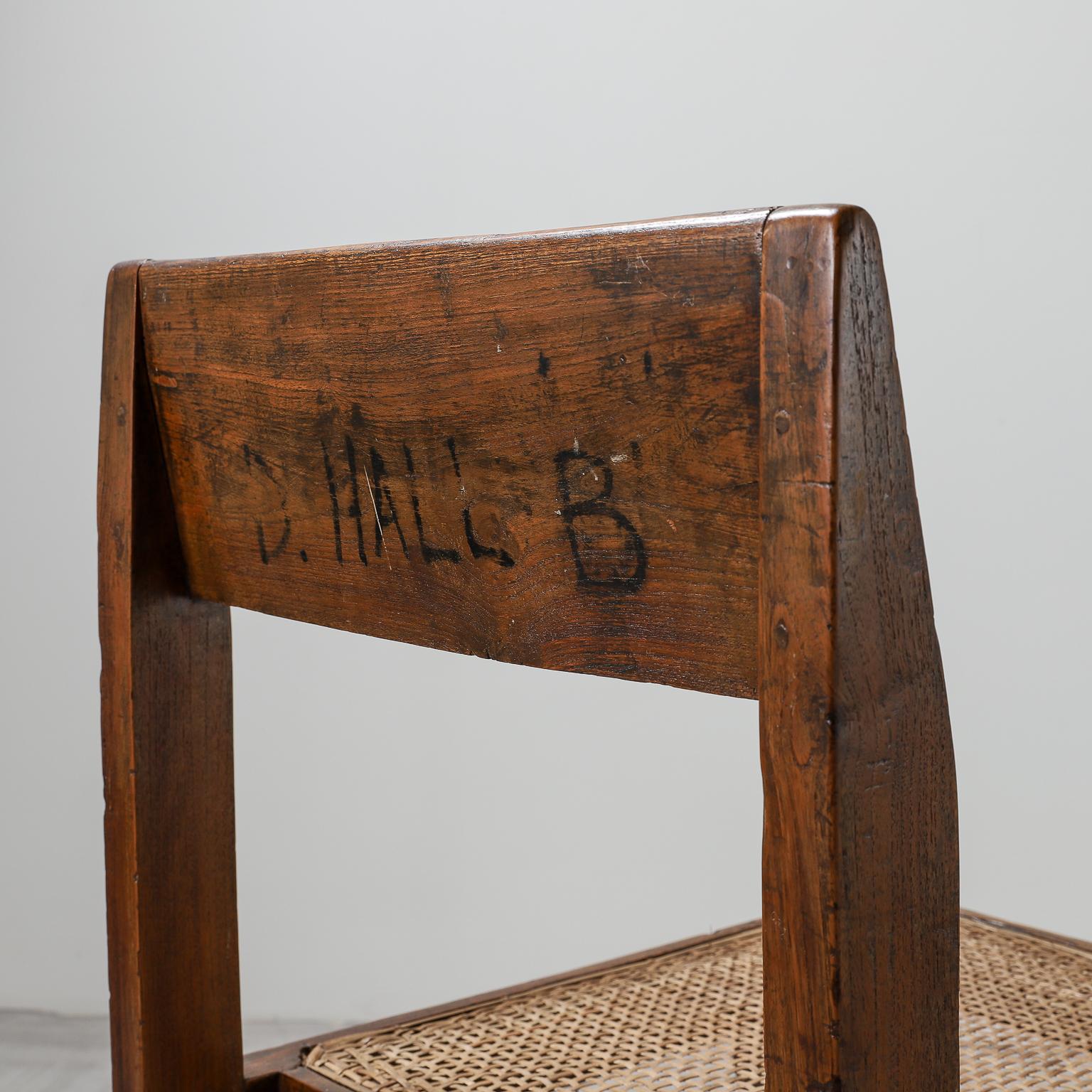 Pierre Jeanneret Library Chair Model No. PJ-SI-54-A Chandigarh, 1960s 3