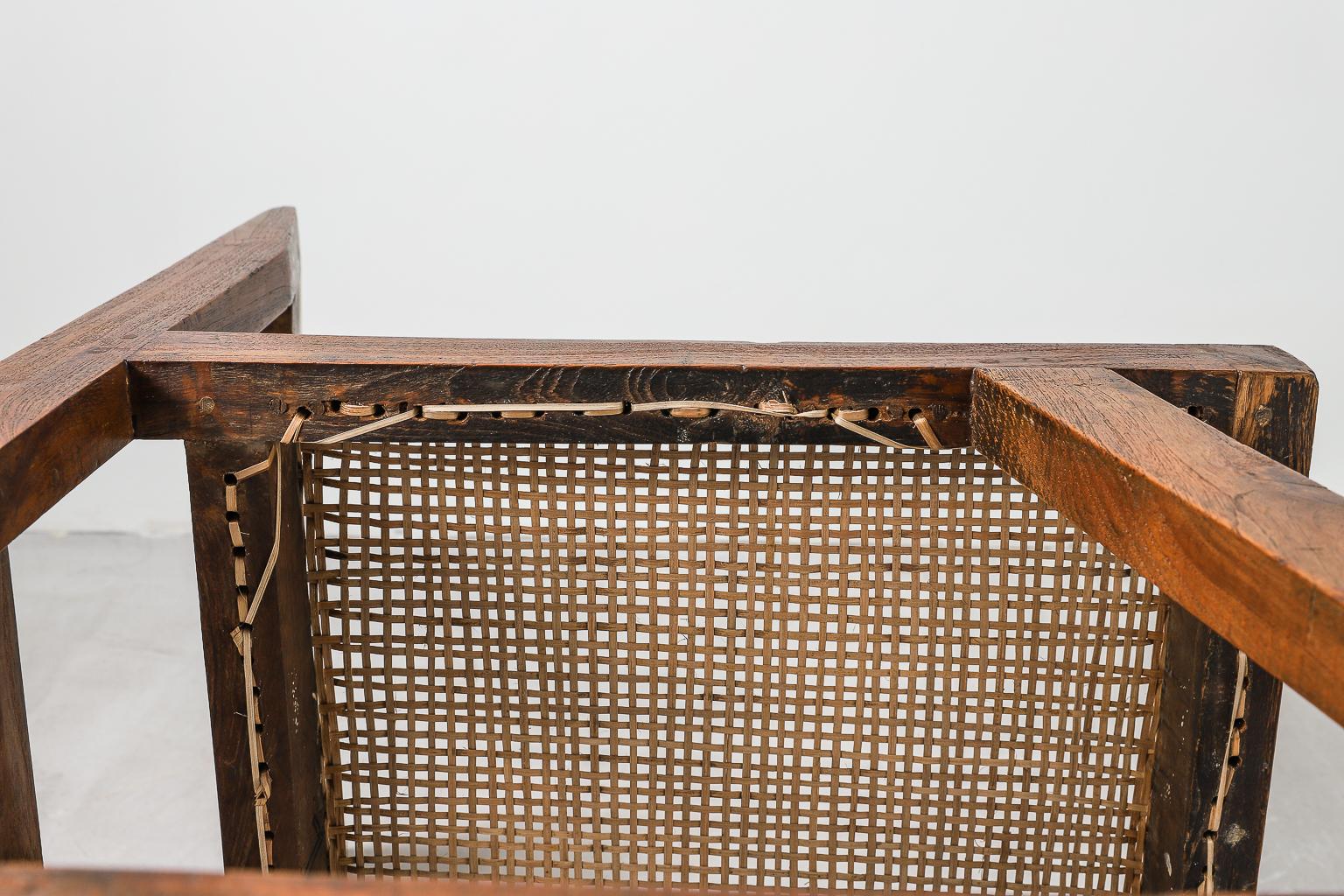 Pierre Jeanneret Library Chair Model No. PJ-SI-54-A Chandigarh, 1960s 4