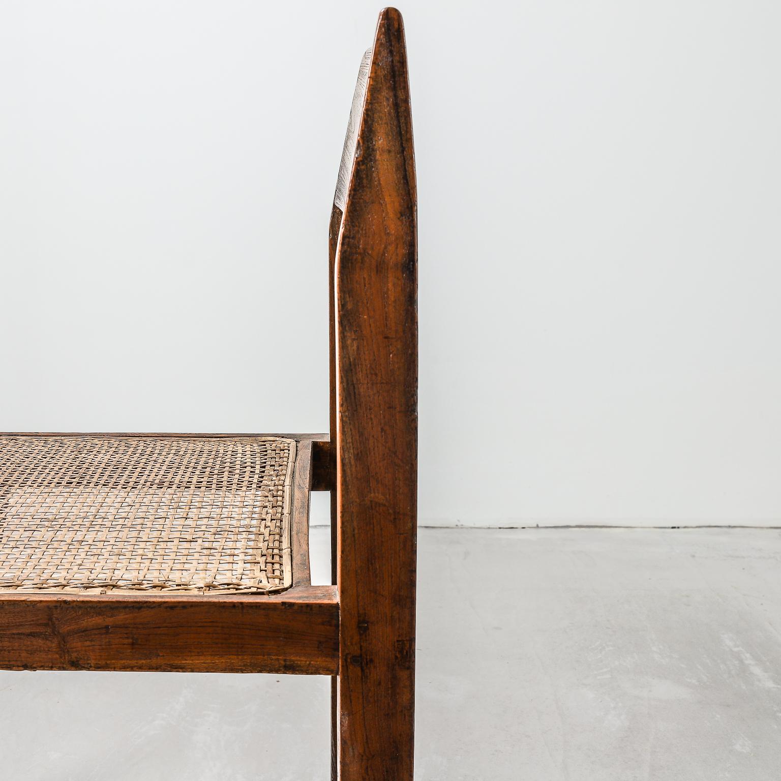 Mid-20th Century Pierre Jeanneret Library Chair Model No. PJ-SI-54-A Chandigarh, 1960s