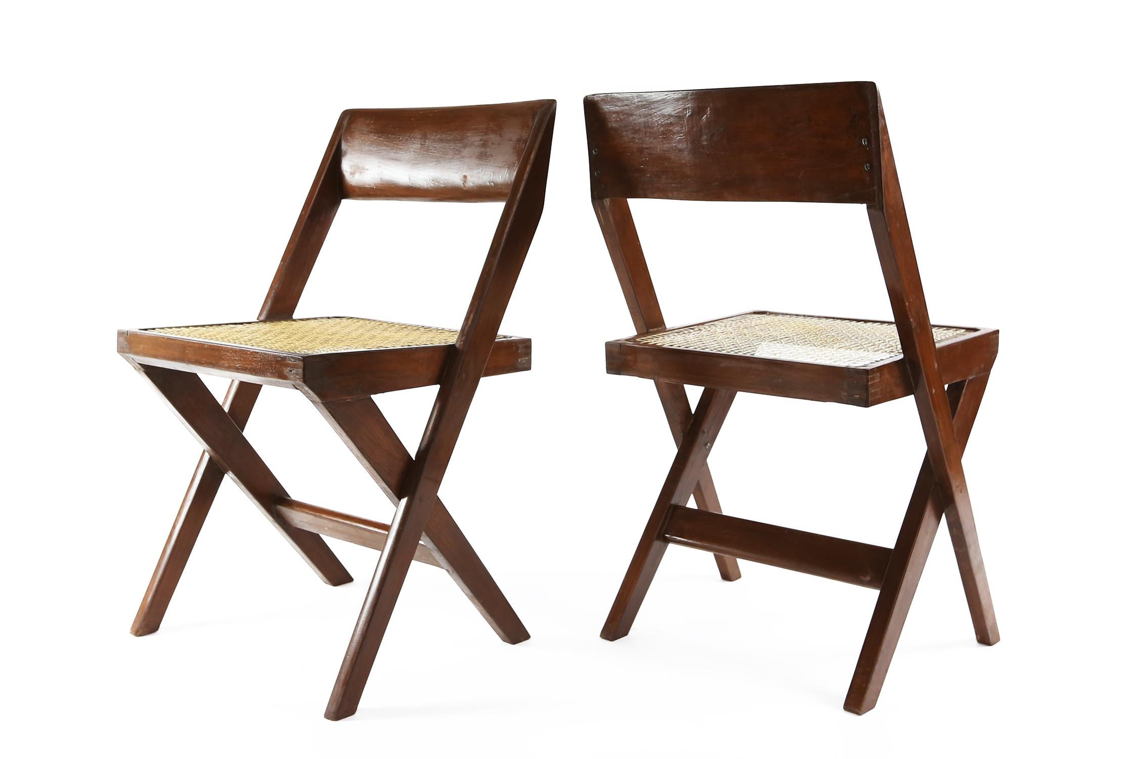 Indian Pierre Jeanneret Library Chairs from Chandigarh, 1960s For Sale