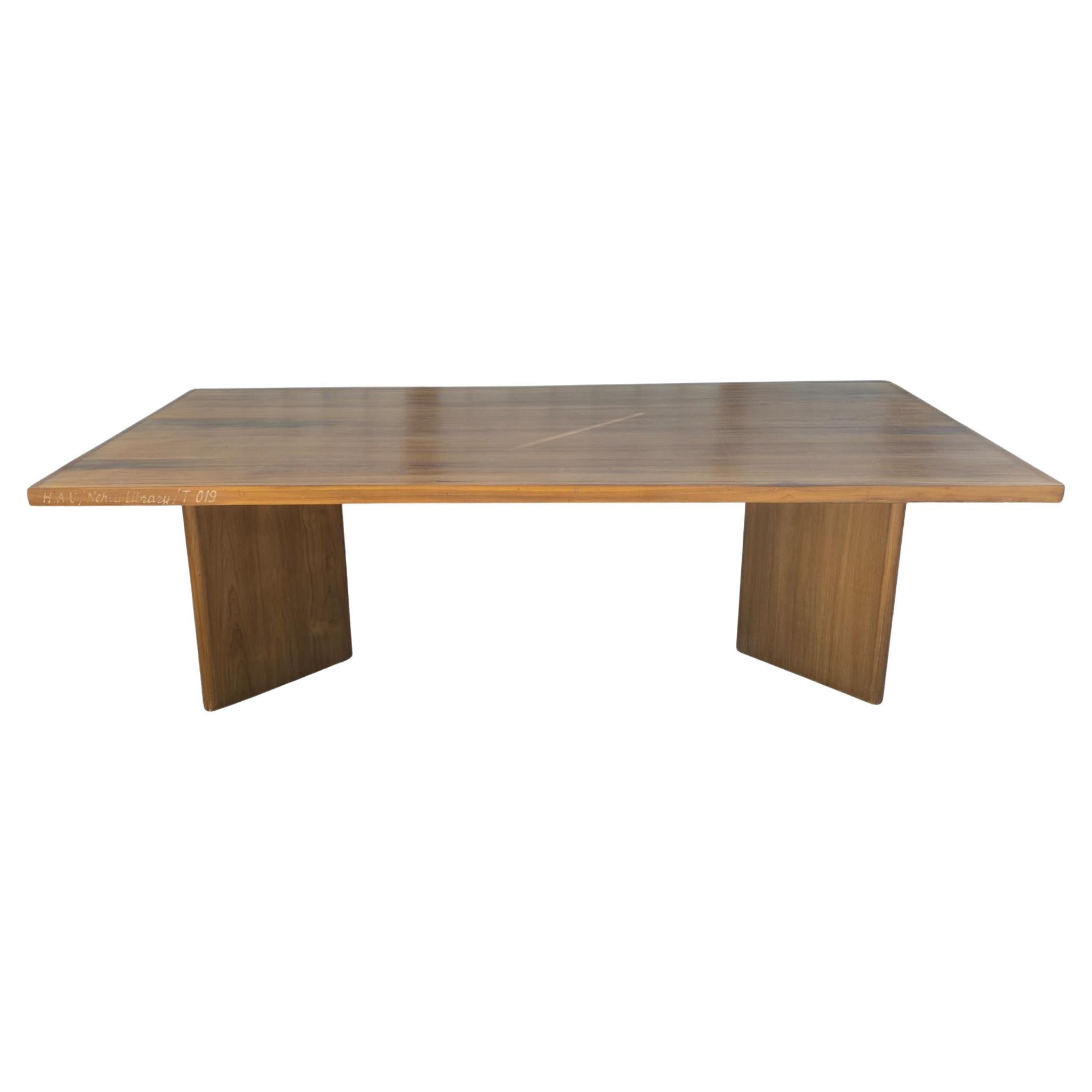 Pierre Jeanneret, Teak Judge's Lunch Table from Chandigarh, India