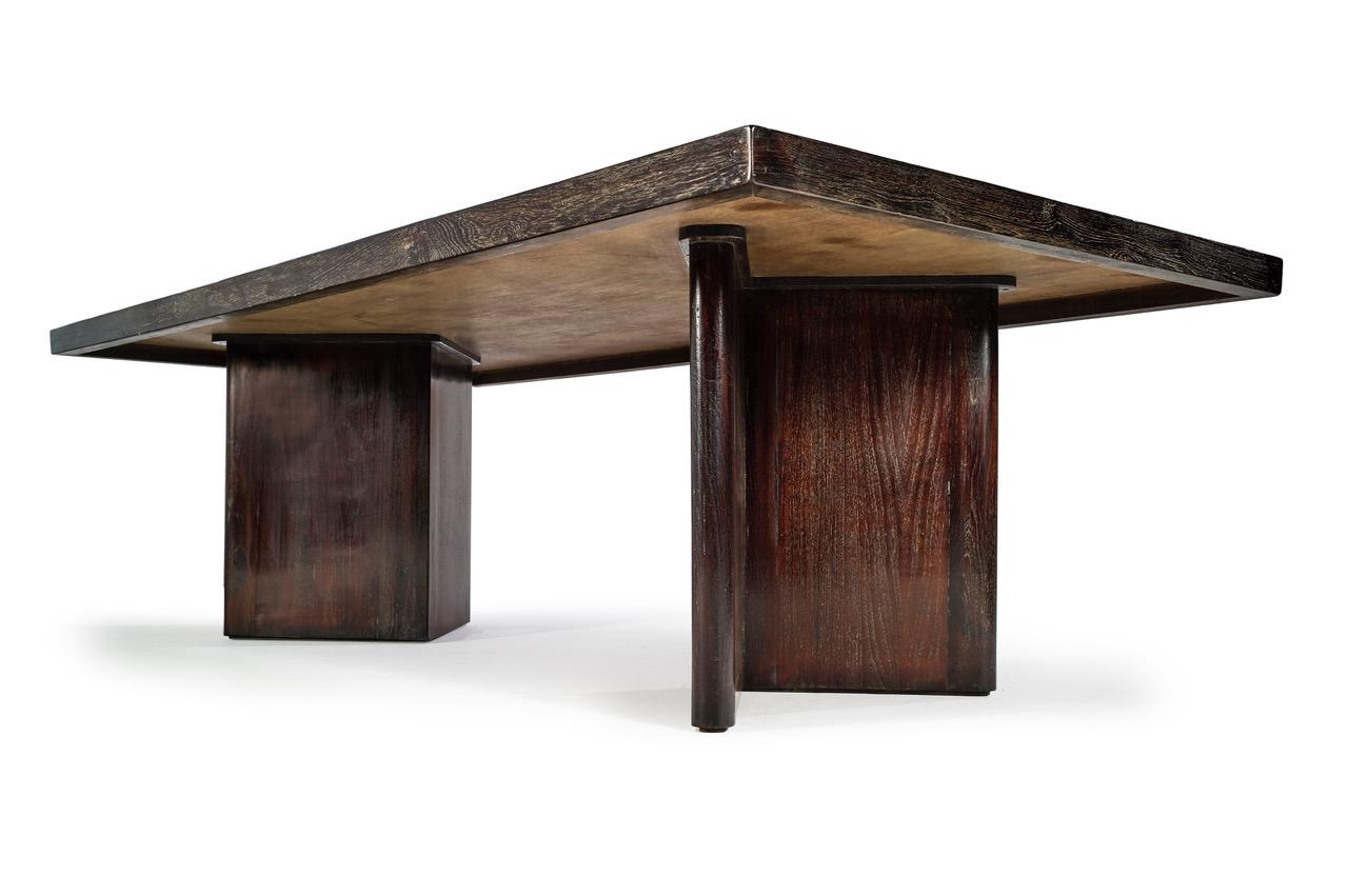 Mid-20th Century Pierre Jeanneret, Library Table, Chandigarh, circa 1955