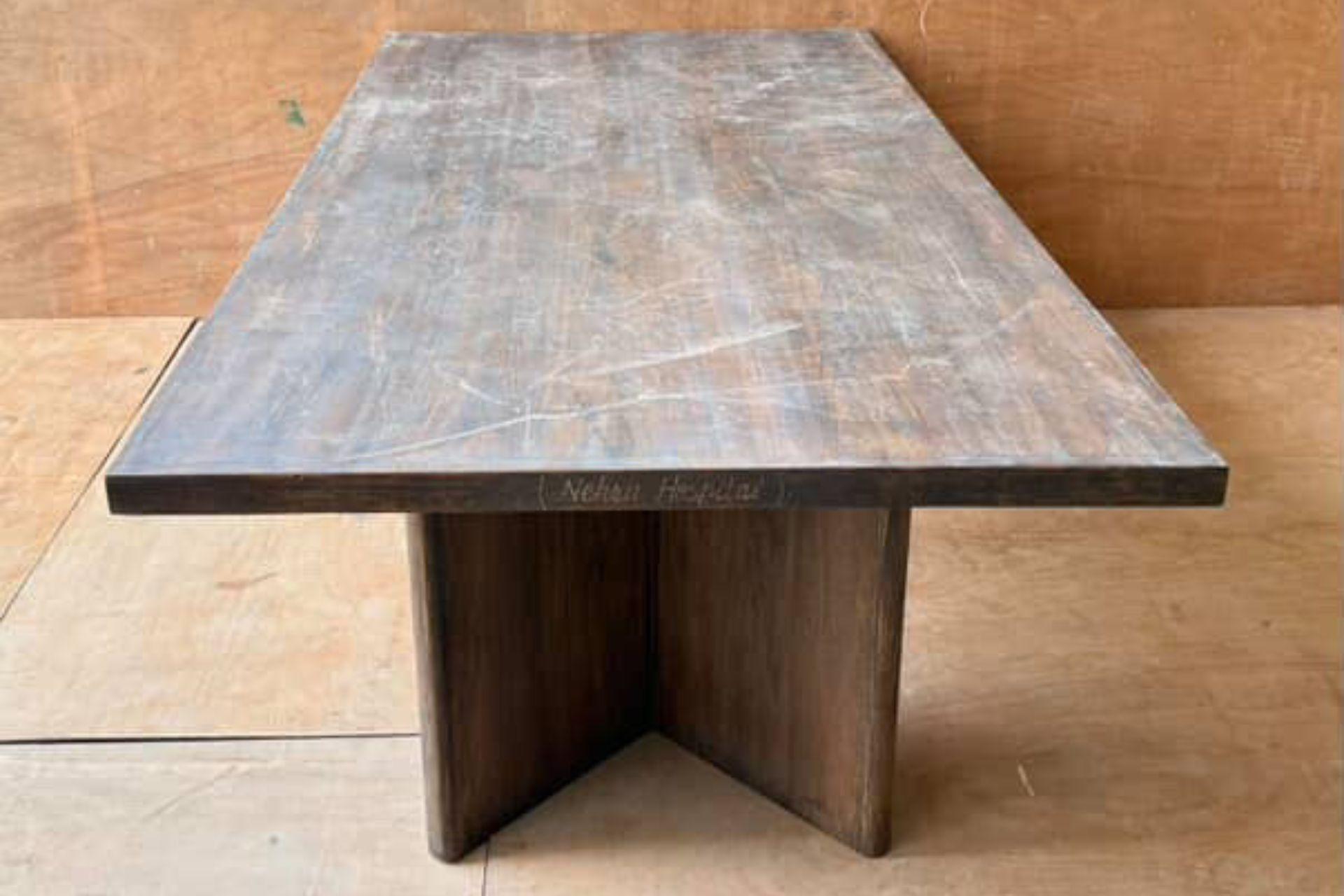 Pierre Jeanneret Library Table, Model PJ-TAT-08-A, 1955–56, India In Good Condition For Sale In Amsterdam, NL