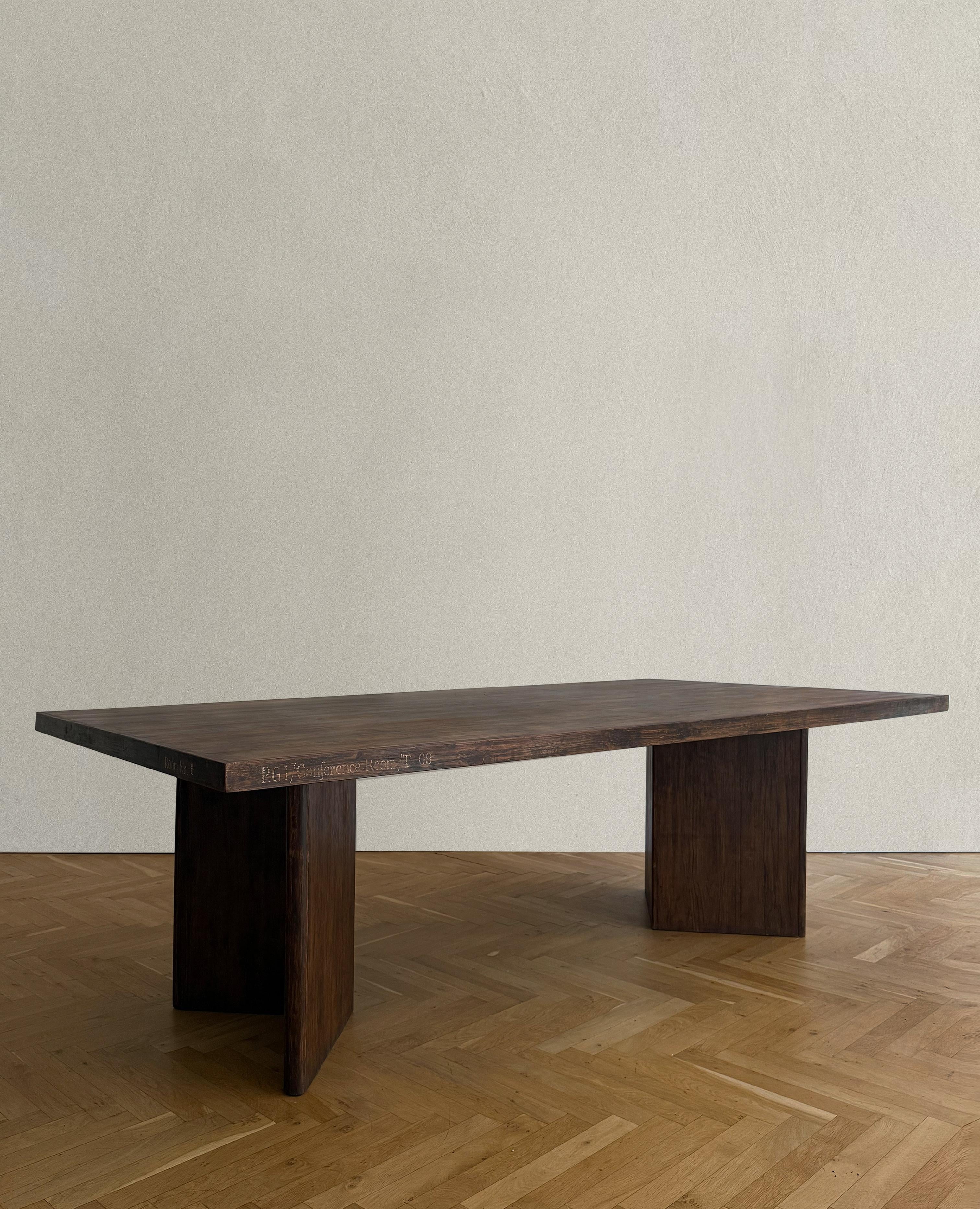 Pierre Jeanneret Library Table, Model PJ-TAT-08-A, 1955–56, India For Sale 2