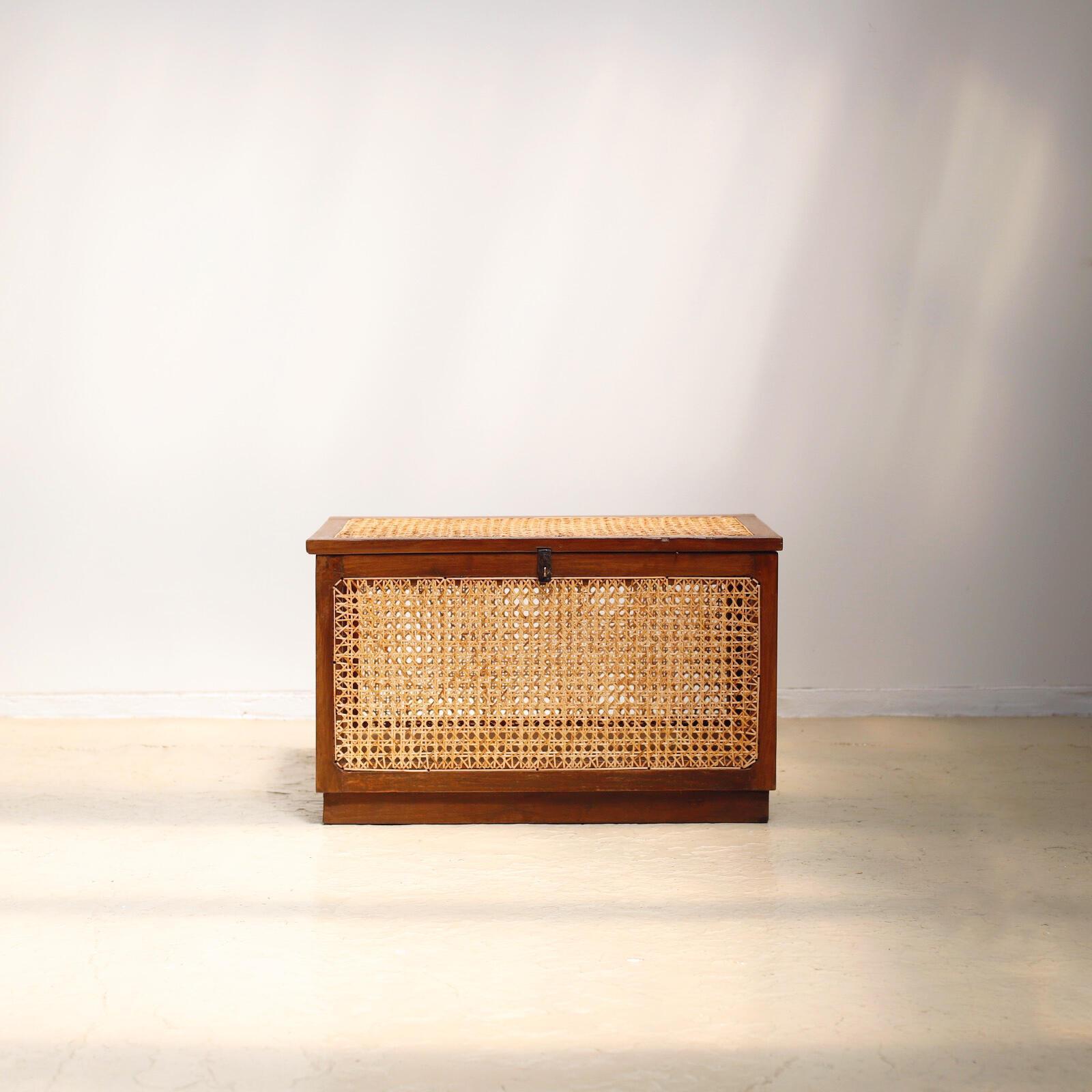 Mid-20th Century Pierre Jeanneret Linen Chest from the M.L.A. Flats Building, Chandigarh
