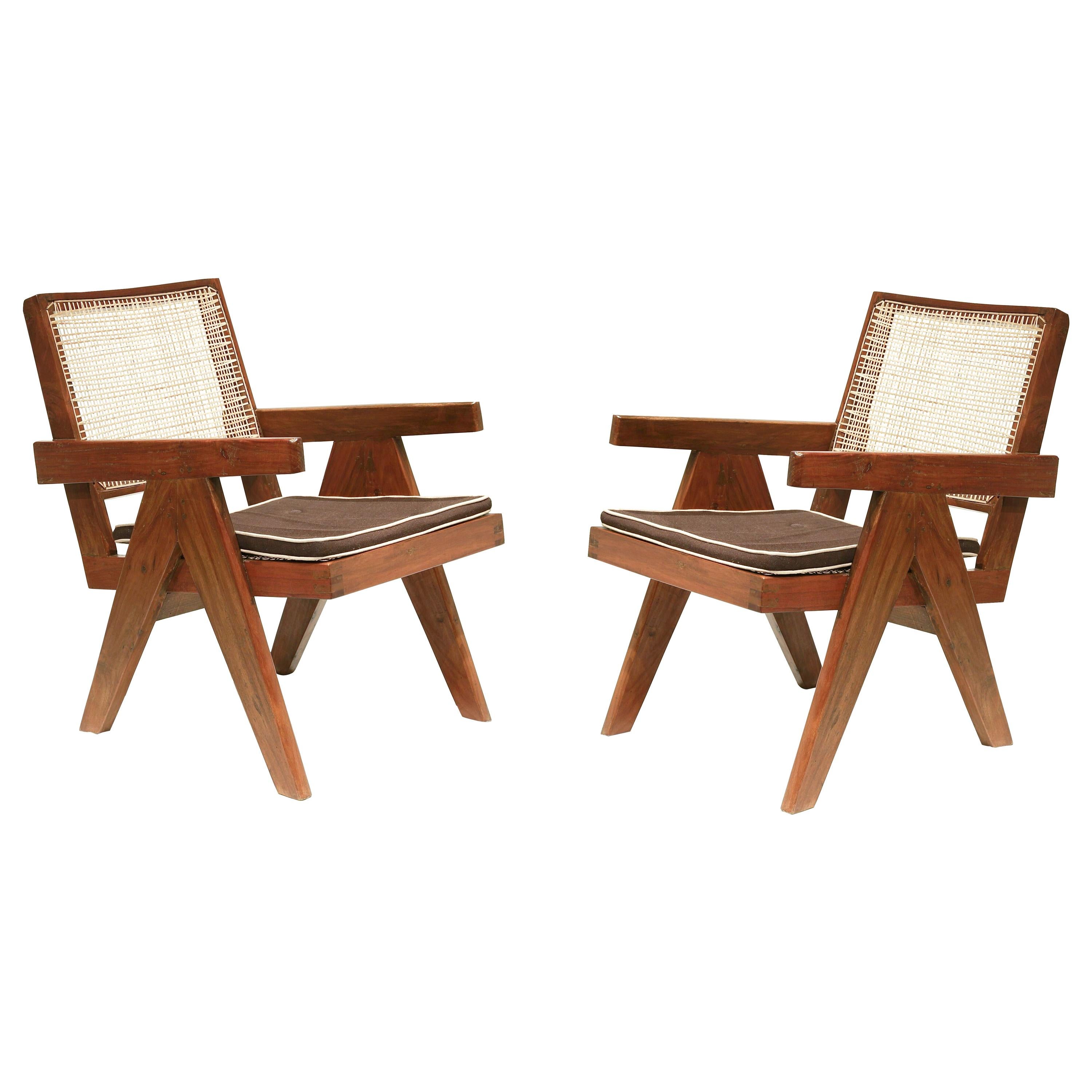 Pierre Jeanneret Lounge Chairs