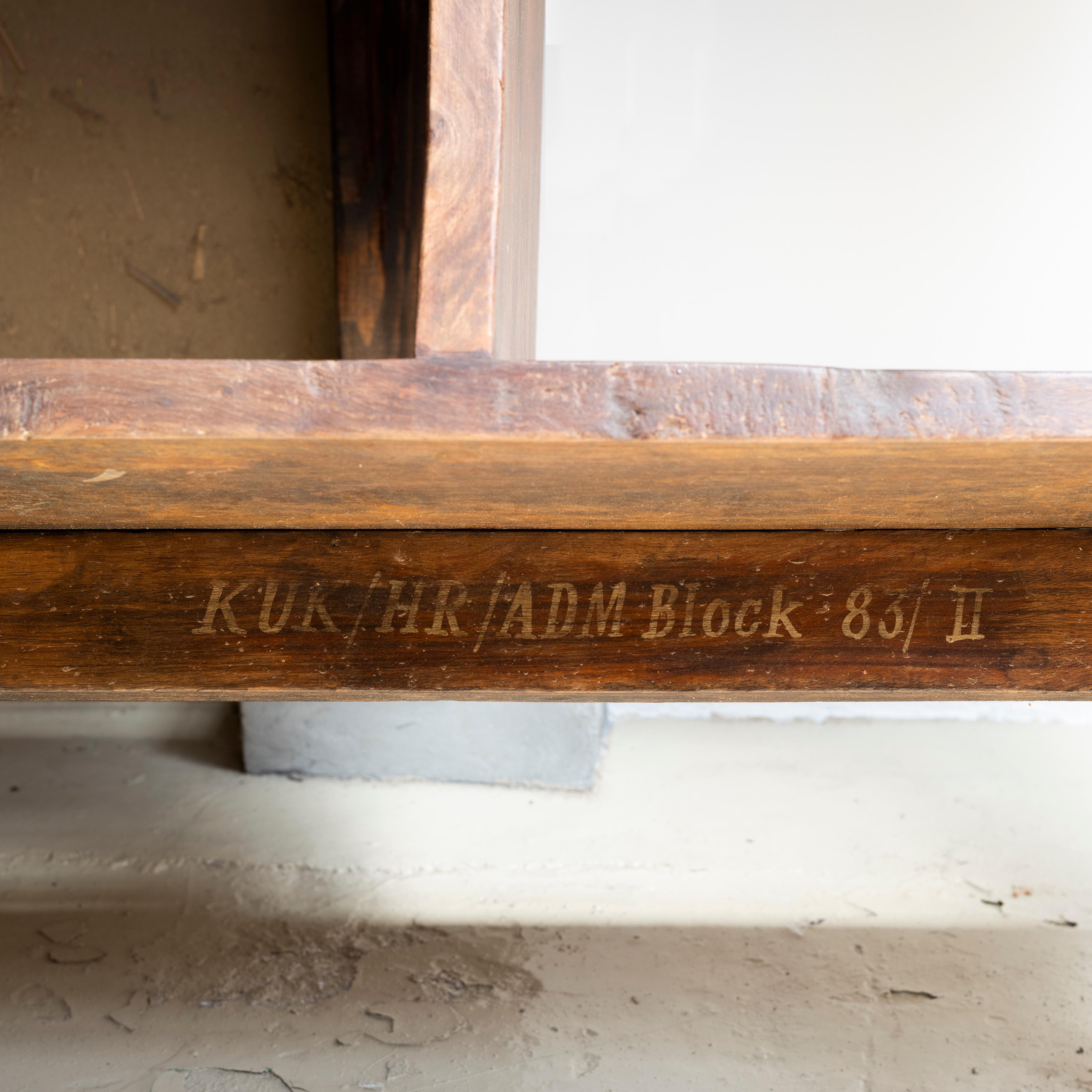 Wood Pierre Jeanneret Low Cupboard, 1960s, Chandigarh, India