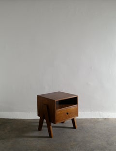 Pierre Jeanneret Mid Century Bed Tables Night Stand Produced for Chandigarh 1950