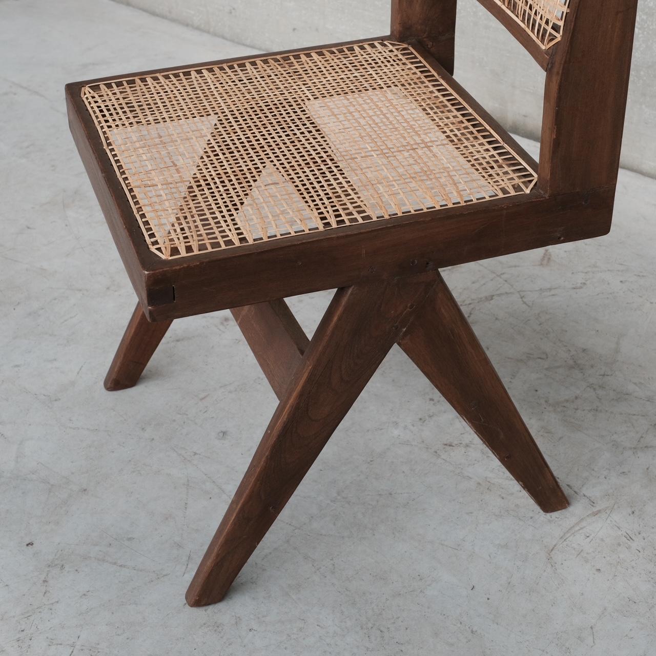 Pierre Jeanneret Mid-Century Chandigarh PJ-SI-25-A Chair For Sale 4