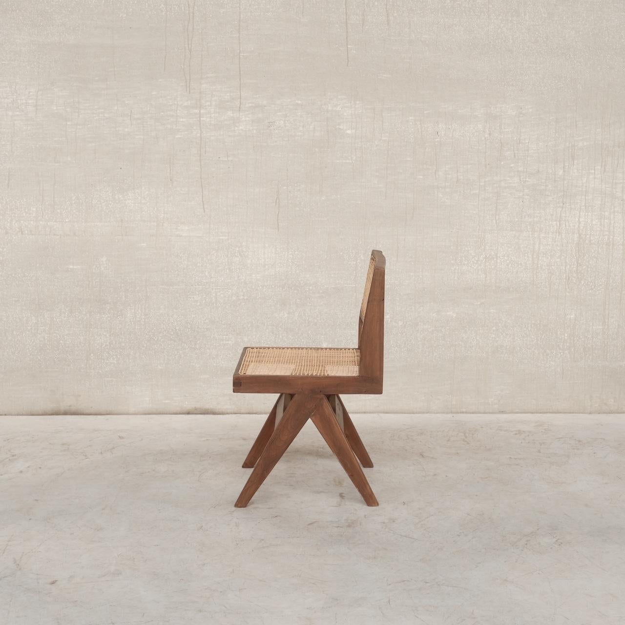 Mid-Century Modern Pierre Jeanneret Mid-Century Chandigarh PJ-SI-25-A Chair For Sale