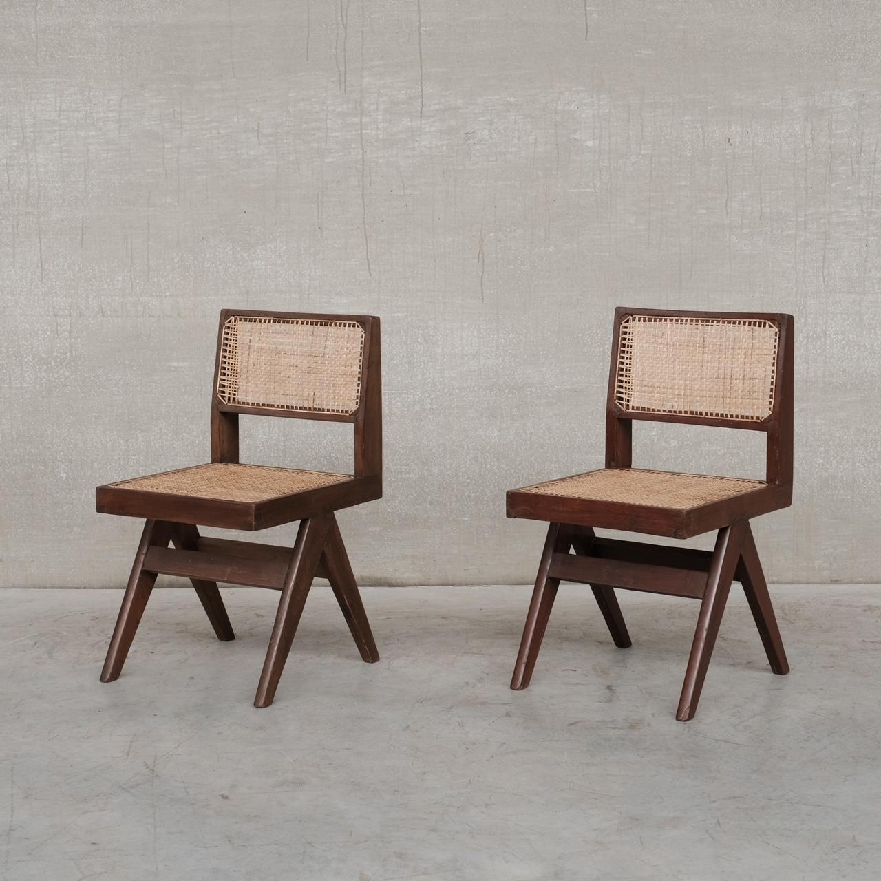 Pierre Jeanneret Mid-Century Chandigarh PJ-SI-25-A Chair For Sale 1