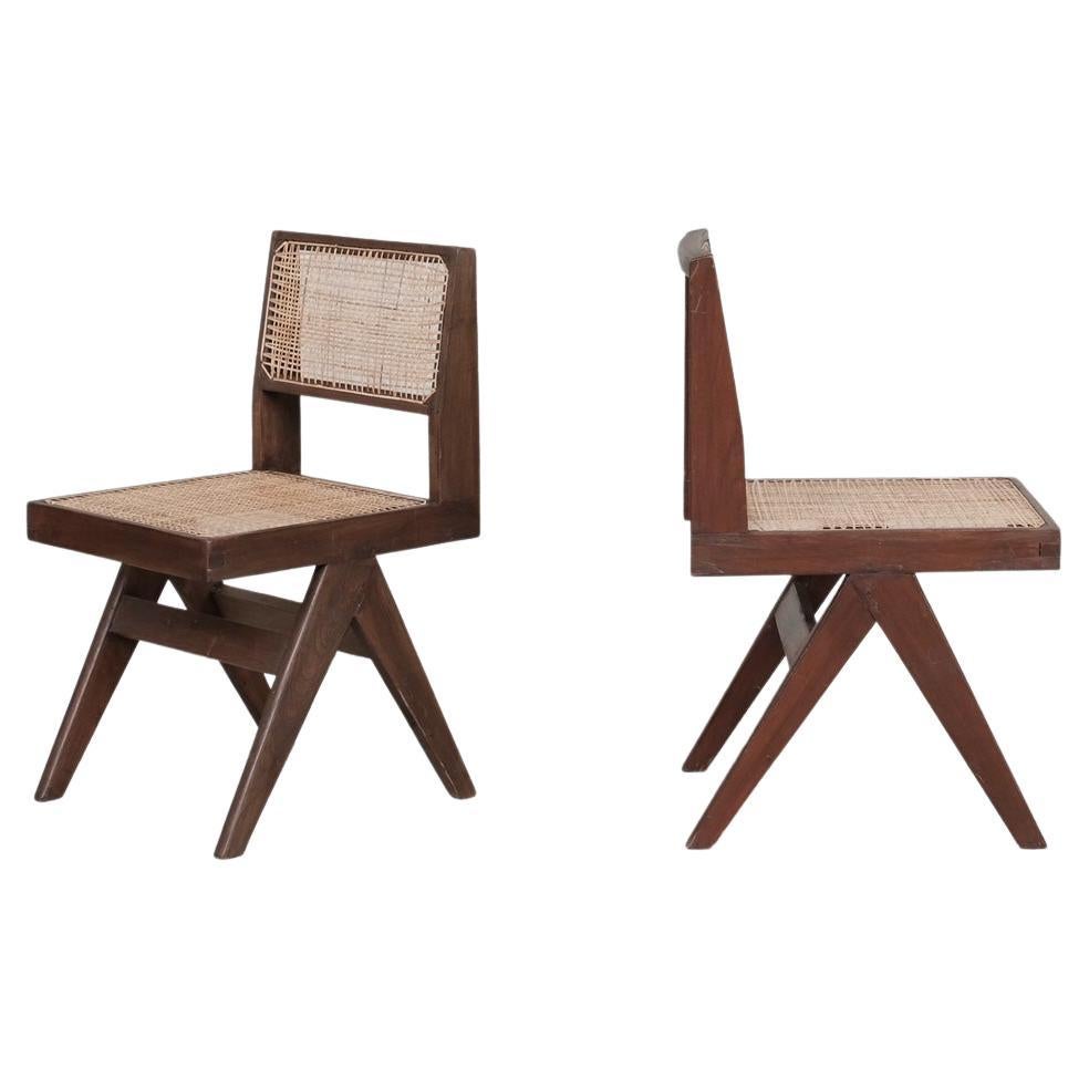 Pierre Jeanneret Mid-Century Chandigarh PJ-SI-25-A Chair For Sale