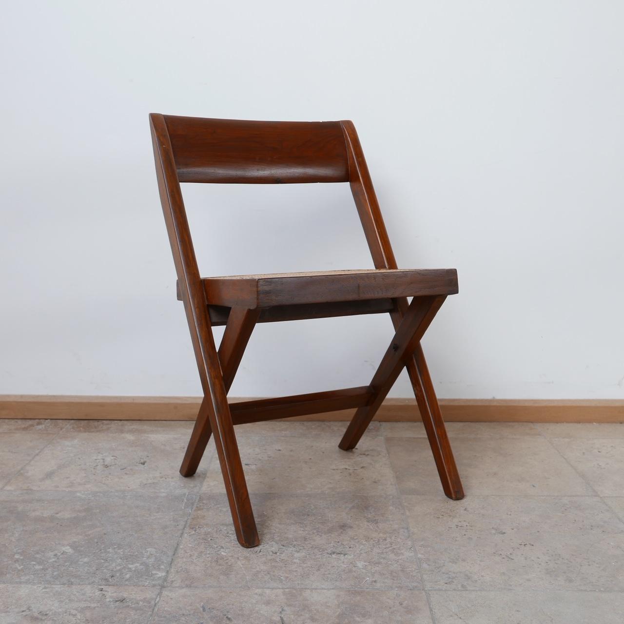 Pierre Jeanneret Mid-Century Library Dining Chairs '4' For Sale 8