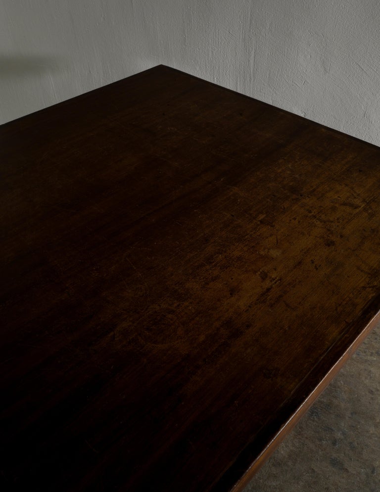 Pierre Jeanneret Mid Century Square Office Table Desk for Chandigarh