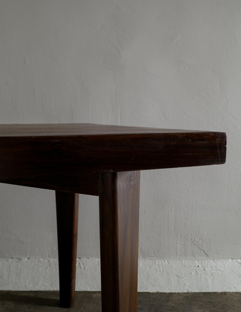 Pierre Jeanneret Mid Century Square Office Table Desk for Chandigarh