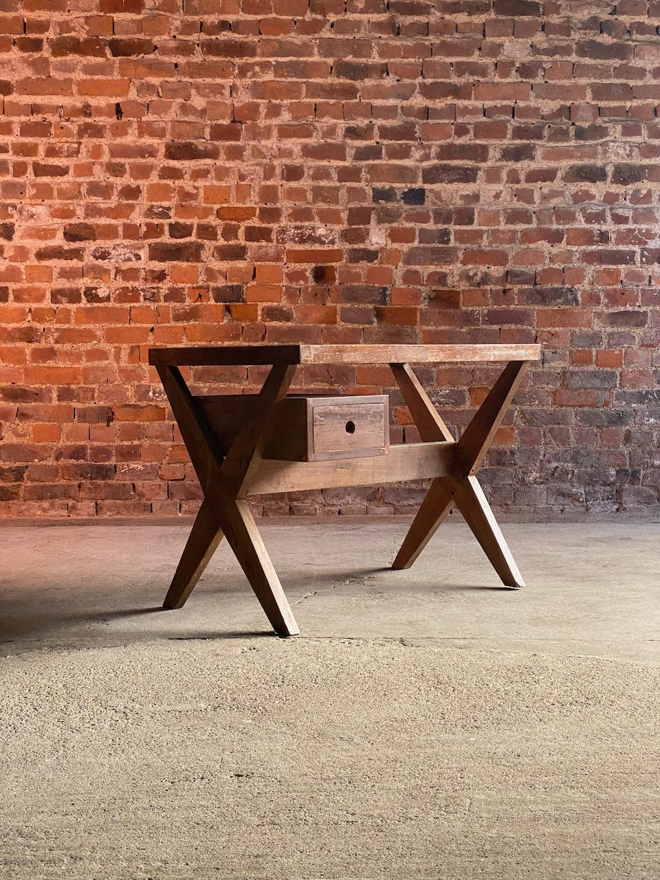 Pierre Jeanneret Modell CH030214 Stenoschreibtisch Chandigarh:: um 1955 9