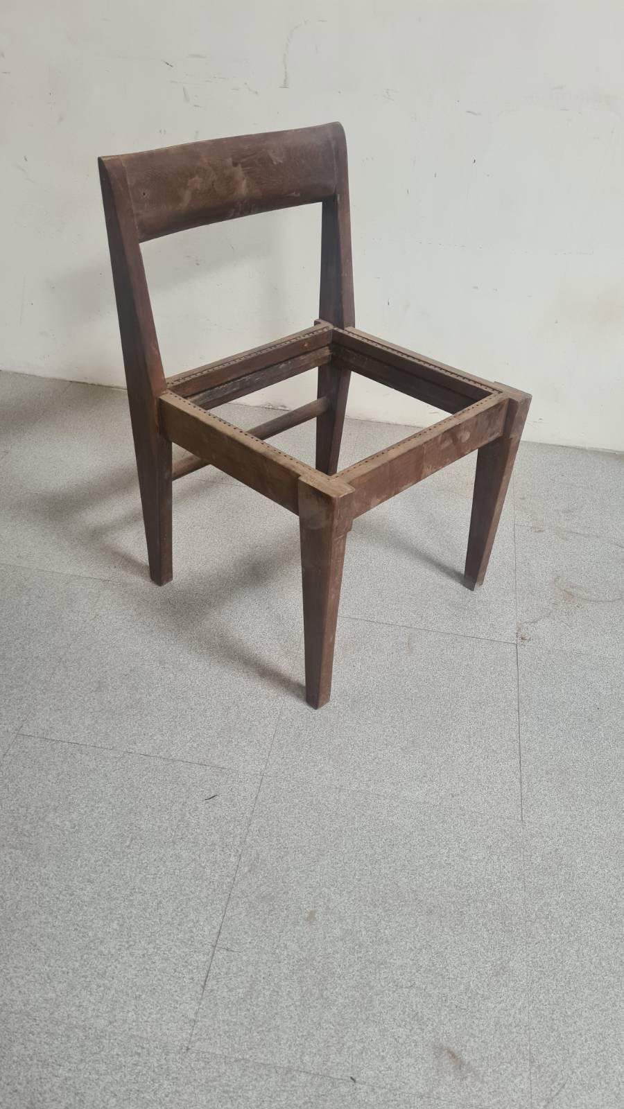 Pierre Jeanneret Model PJ-010514 Demountable Teak Chairs, Circa 1955 For Sale 9