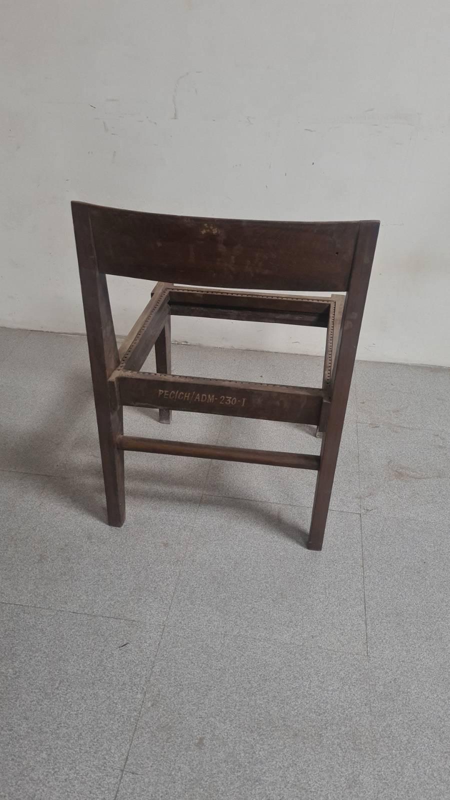 Pierre Jeanneret Model PJ-010514 Demountable Teak Chairs Circa 1955

Rare and important pair of Pierre Jeanneret Model PJ-010514 Teak Demountable Chairs (Chaise En Teck) Chandigarh India circa 1955, the chairs assembled with nuts and bolts, the