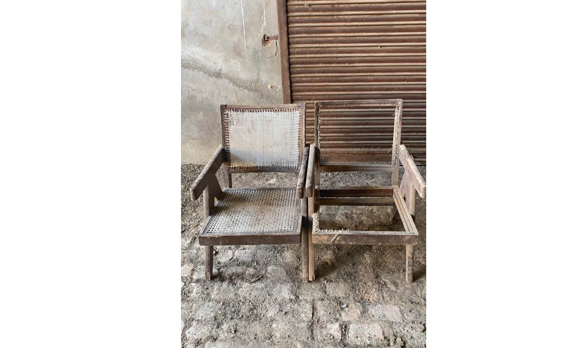 Mid-20th Century Pierre Jeanneret Model PJ010104T ‘Easy Low’ Armchair Circa 1953-54 GEOG-3 For Sale