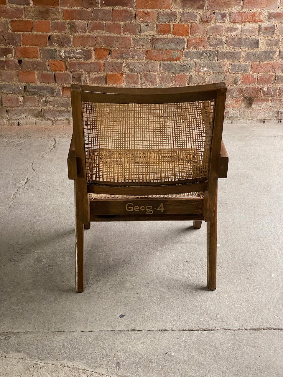 Mid-Century Modern Pierre Jeanneret Model PJ010104T ‘Easy Low’ Armchair Set 2 Circa 1953-54