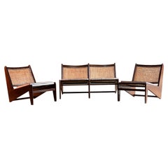 Pierre Jeanneret Model PJ010704 Kangourou Lounge Set Chandigarh 1955