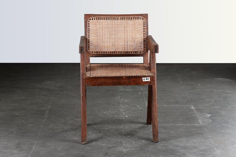Pierre Jeanneret Office Cane Chair Authentic Mid-Century Modern PJ-SI-28-B 2