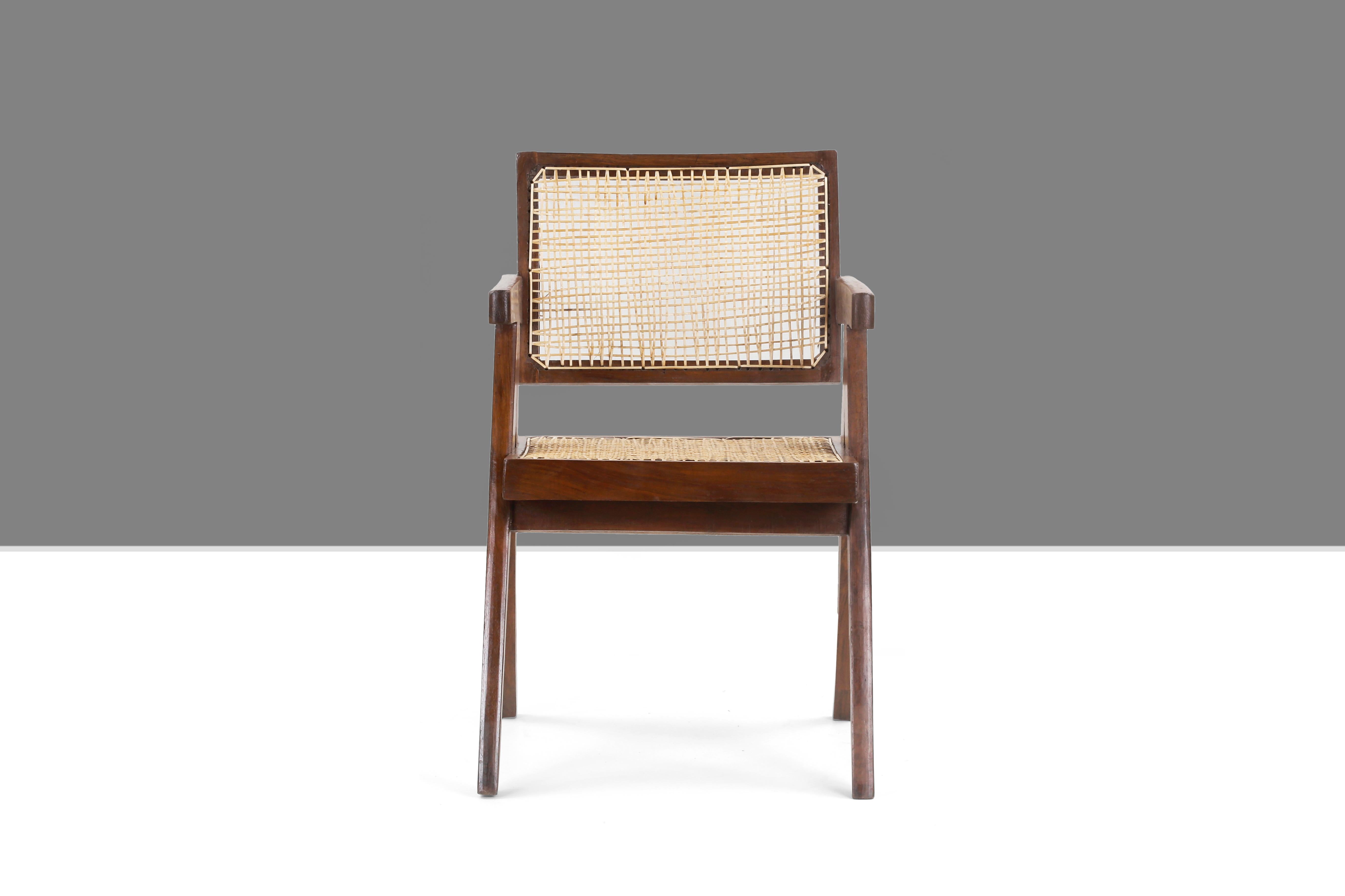 Pierre Jeanneret Office Cane Chair PJ-SI-28-A 'Authentic' 2