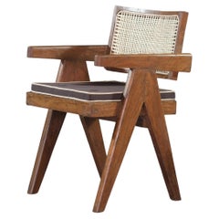 Pierre Jeanneret Chaises à cannes de bureau Authentic Mid-Century Modern PJ-SI-28-A