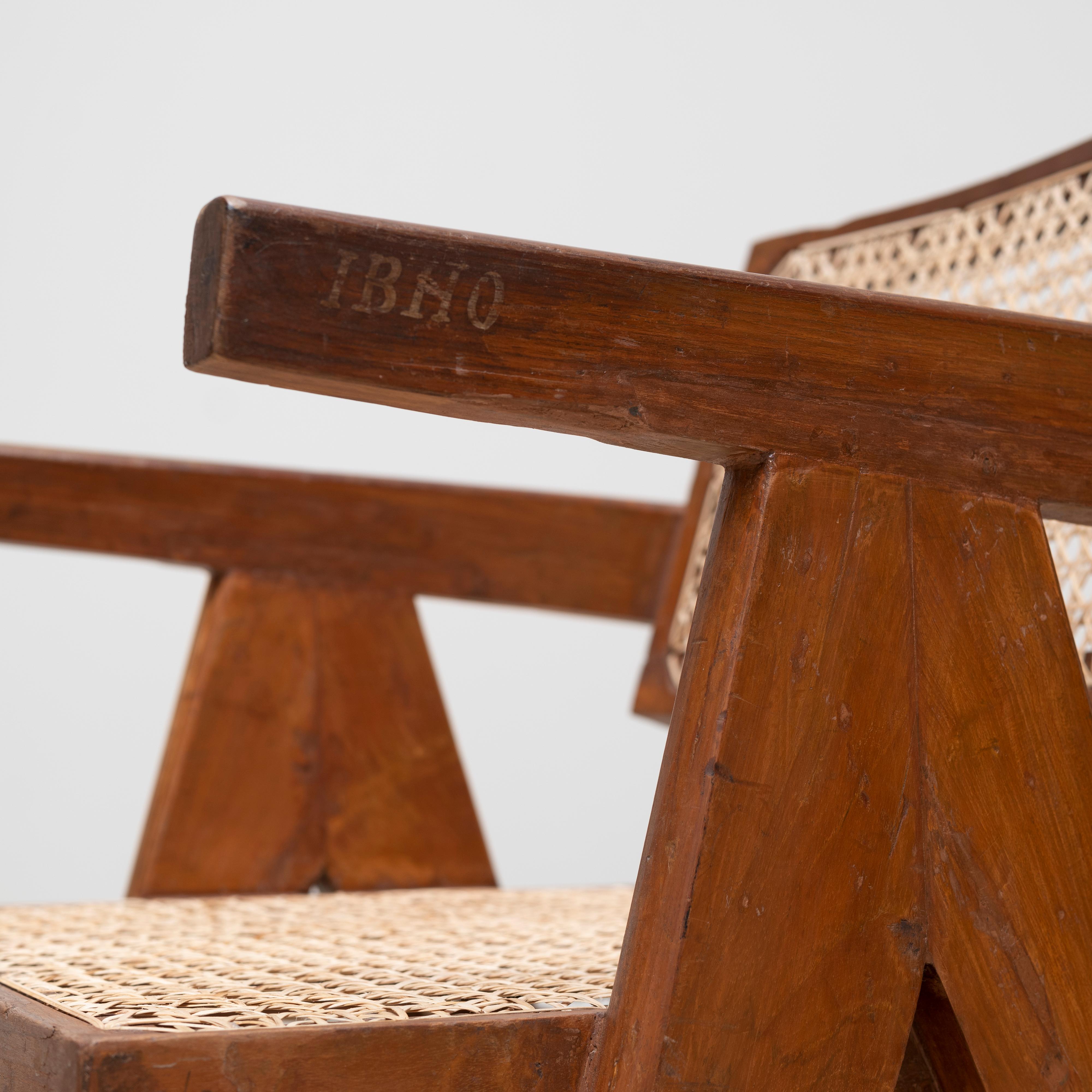 Chaise de bureau Pierre Jeanneret, vers 1955-56, Chandigarh, Inde en vente 1