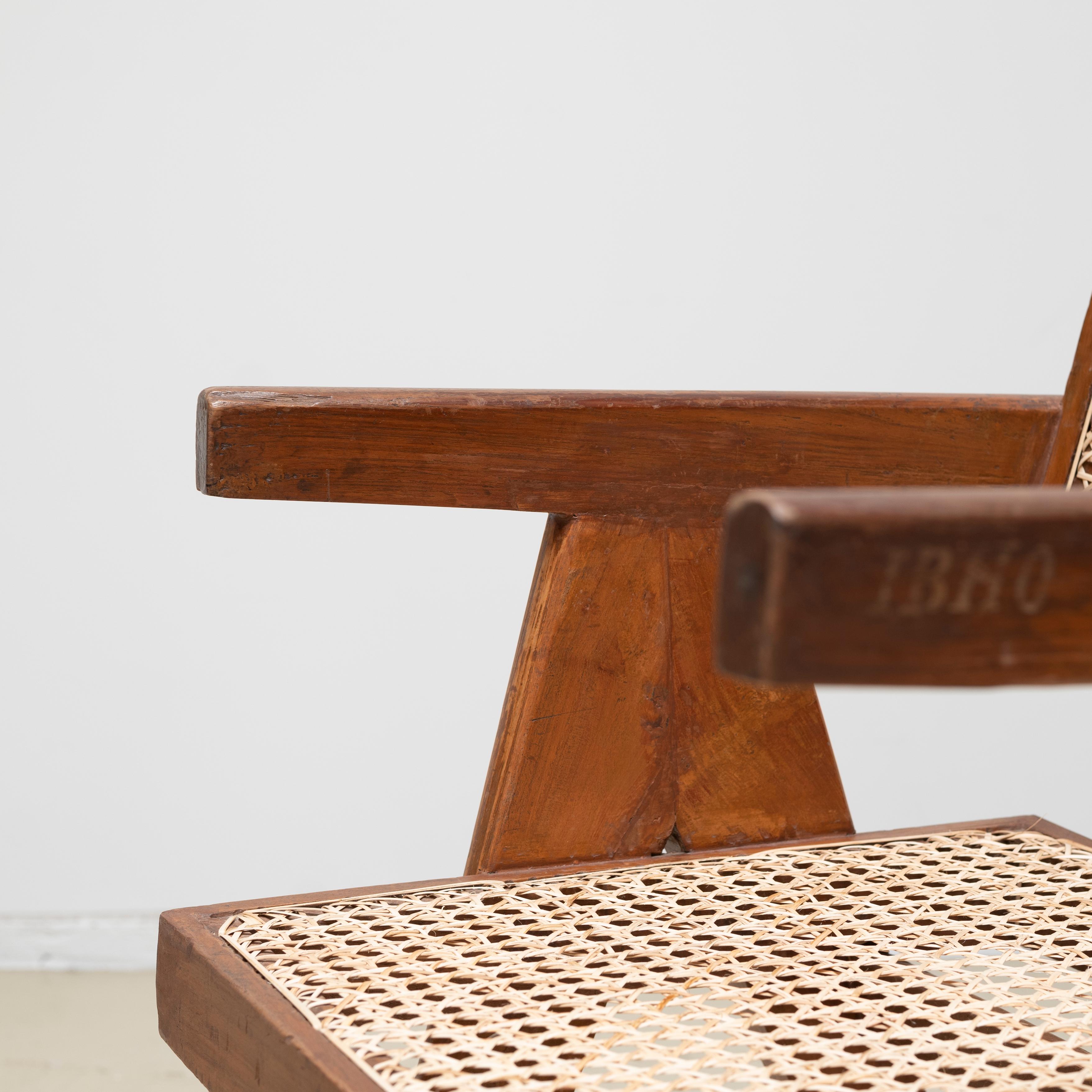 Chaise de bureau Pierre Jeanneret, vers 1955-56, Chandigarh, Inde en vente 2