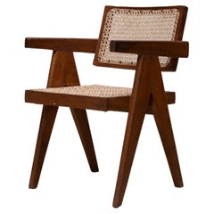 Retro Pierre Jeanneret Office Chair, Circa 1955-56, Chandigarh, India