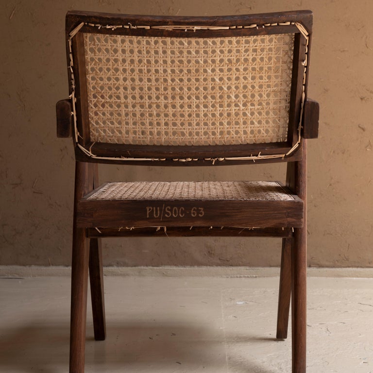 Pierre Jeanneret Office Chair, circa 1955-56, Punjab University, Chandigarh