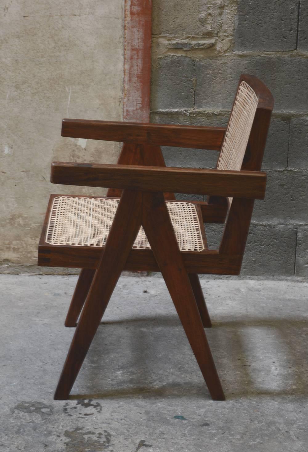 Indian Pierre Jeanneret Office Chair
