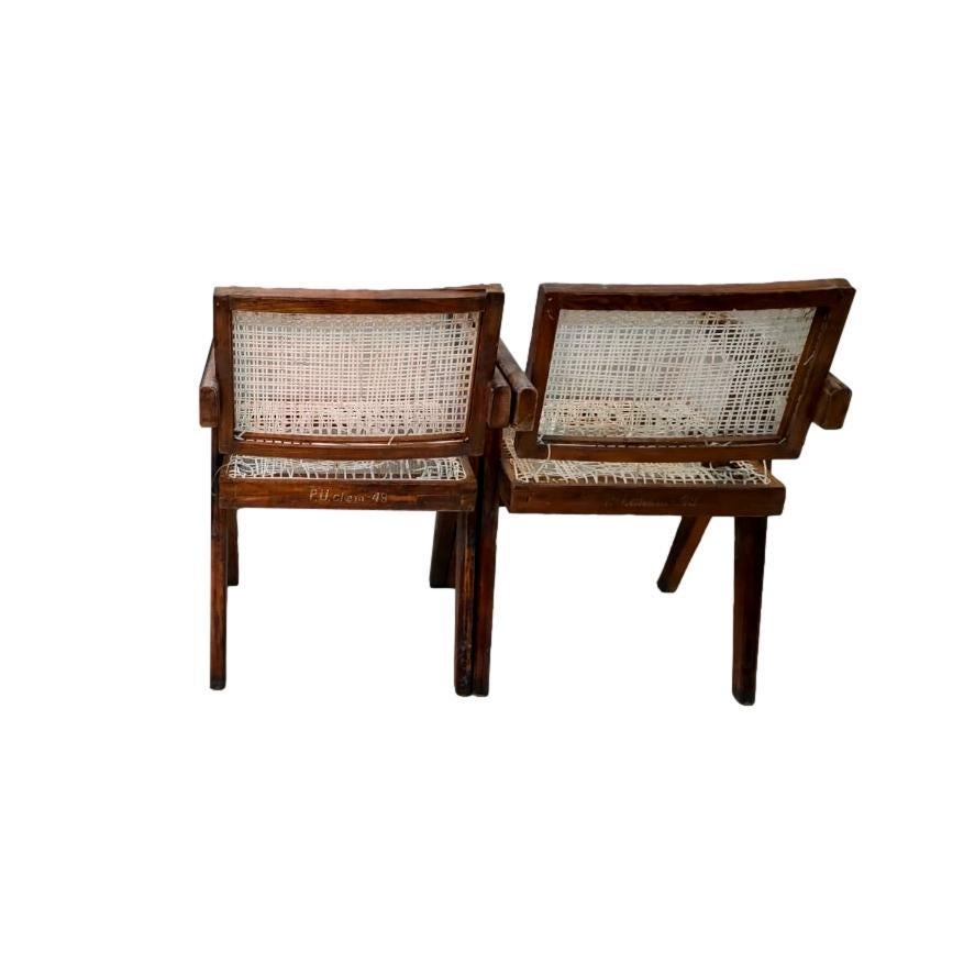 Chaises de bureau Pierre Jeanneret, années 1950 Chandigargh en vente 9