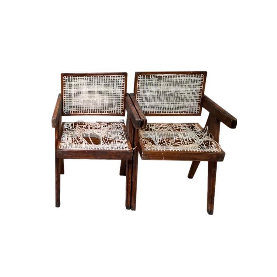 Sedie da ufficio Pierre Jeanneret, 1950 Chandigargh in vendita 10