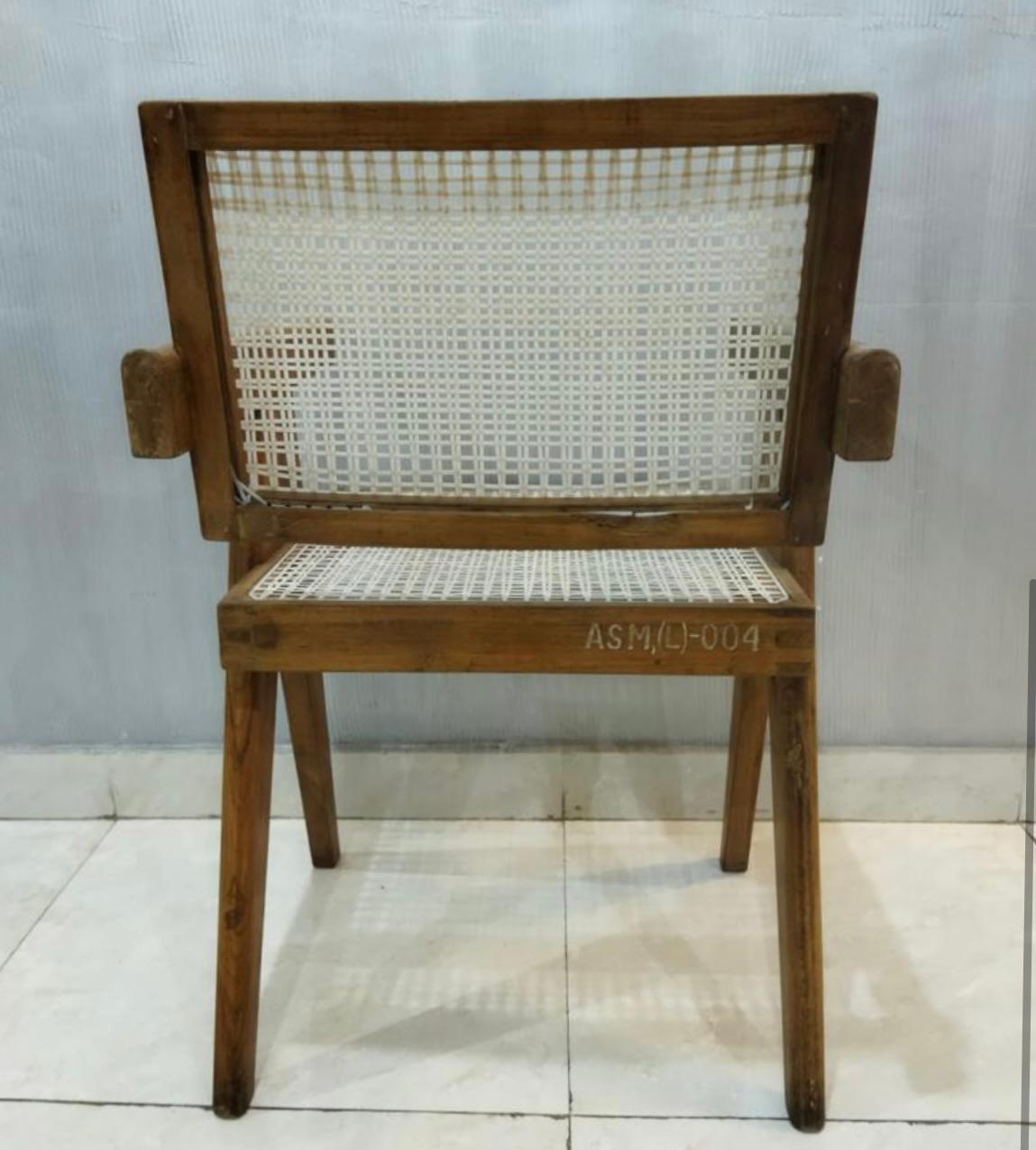 Chaises de bureau Pierre Jeanneret, années 1950 Chandigargh en vente 13