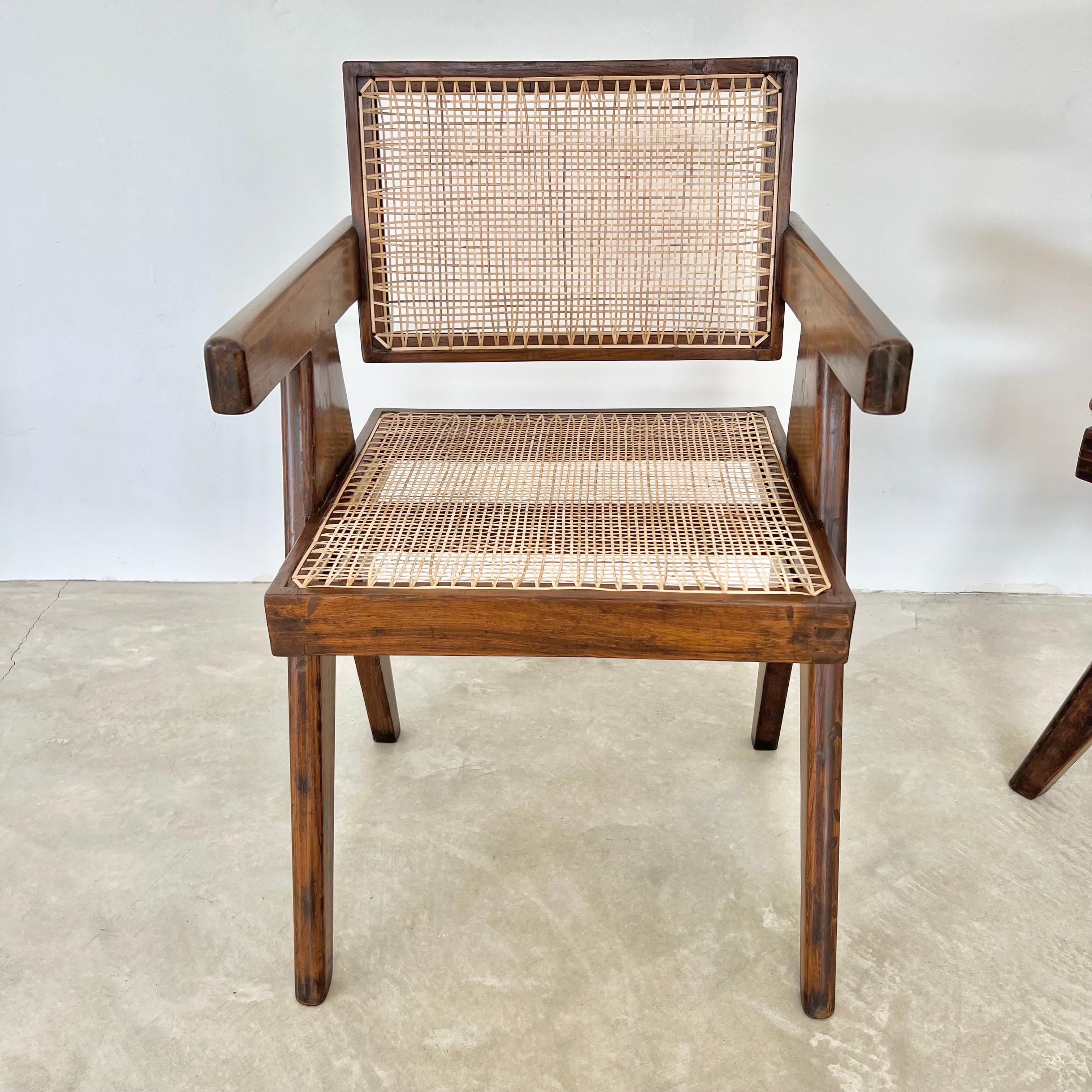 Chaises de bureau Pierre Jeanneret, années 1950 Chandigargh en vente 8