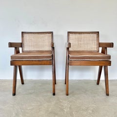 Pierre Jeanneret Office Chairs, 1950s Chandigargh