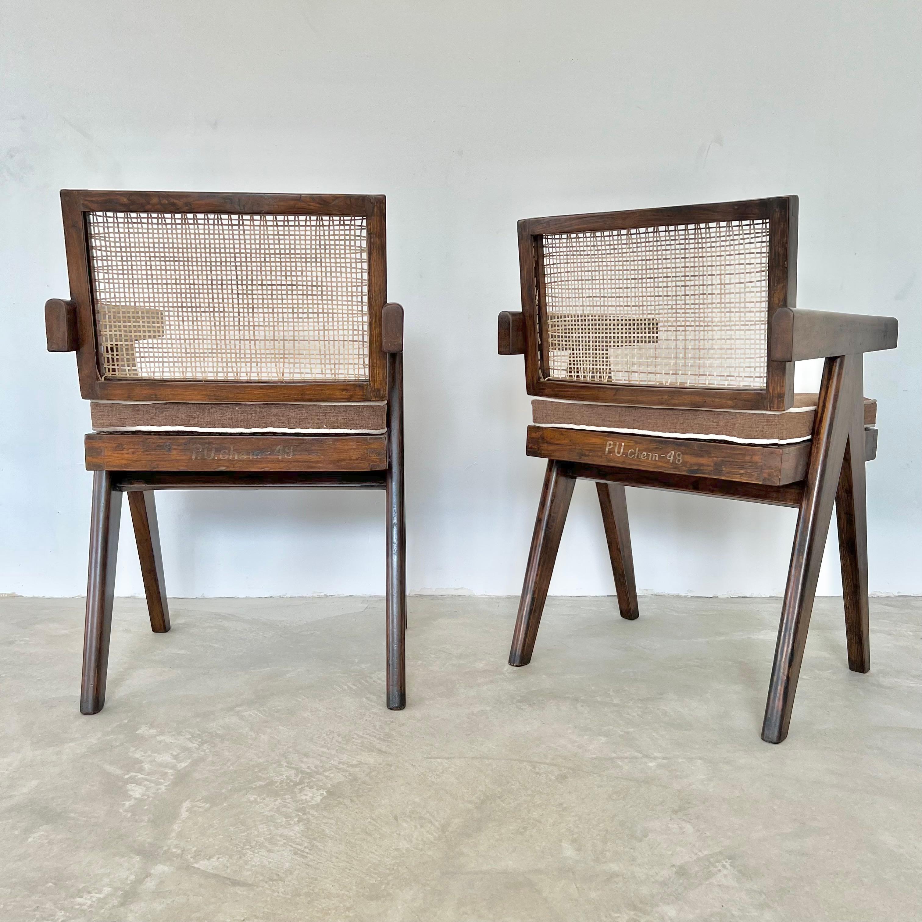 Sedie da ufficio Pierre Jeanneret, 1950 Chandigargh in vendita 1
