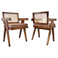 Retro Pierre Jeanneret Office Chairs, 1950s Chandigargh
