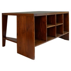 Pierre Jeanneret Authentic Office Desk from Chandigarh with signes