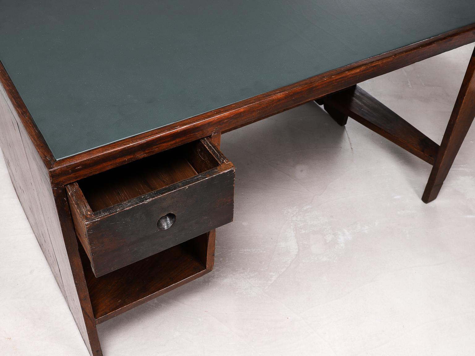 Pierre Jeanneret Desk with Bookcase, Model no. PJ-BU-02-A 5