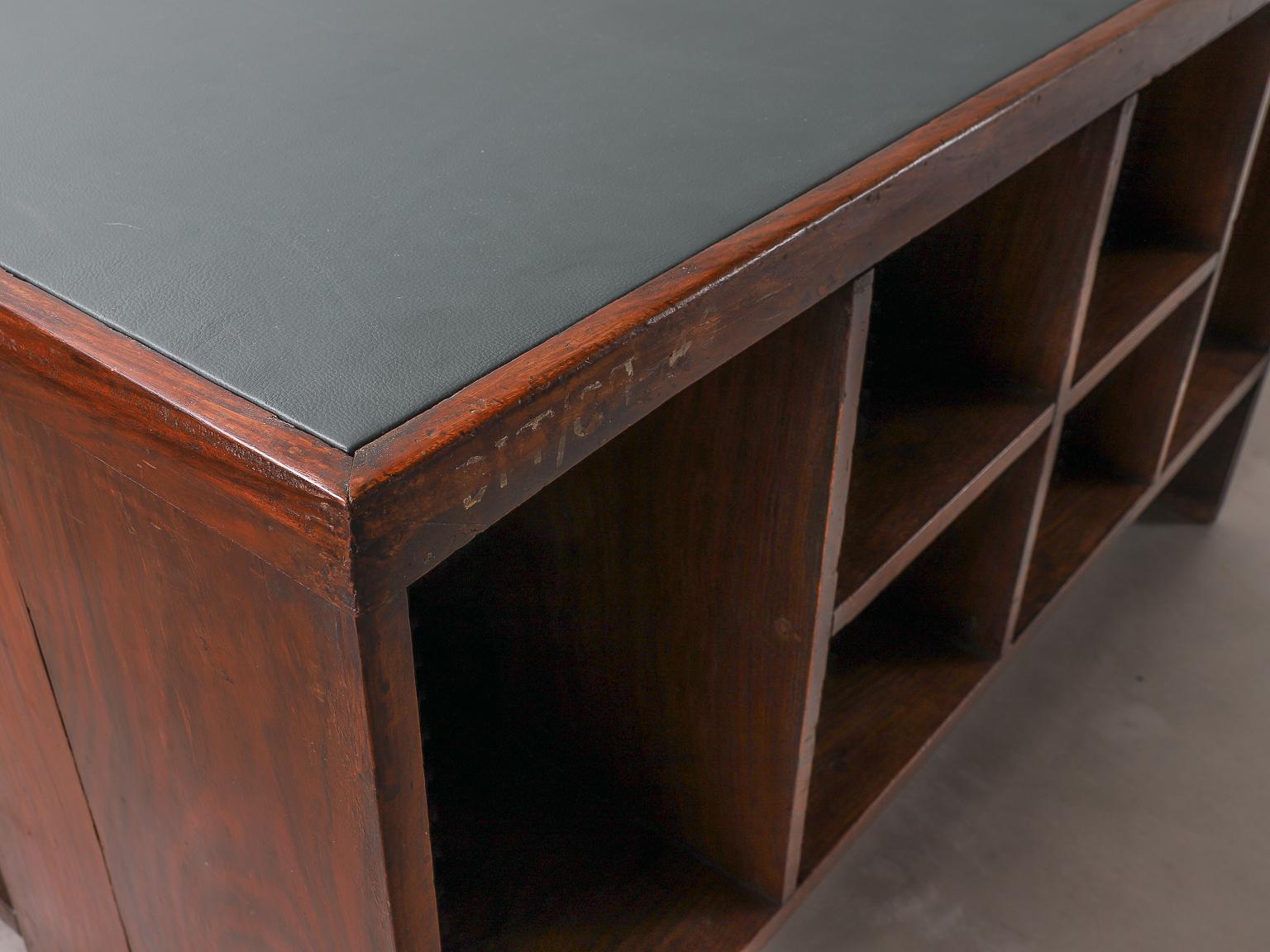 Pierre Jeanneret Desk with Bookcase, Model no. PJ-BU-02-A 10