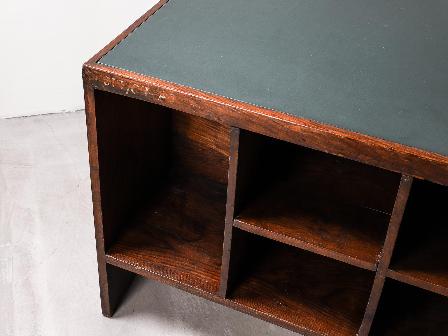 Pierre Jeanneret Desk with Bookcase, Model no. PJ-BU-02-A 12