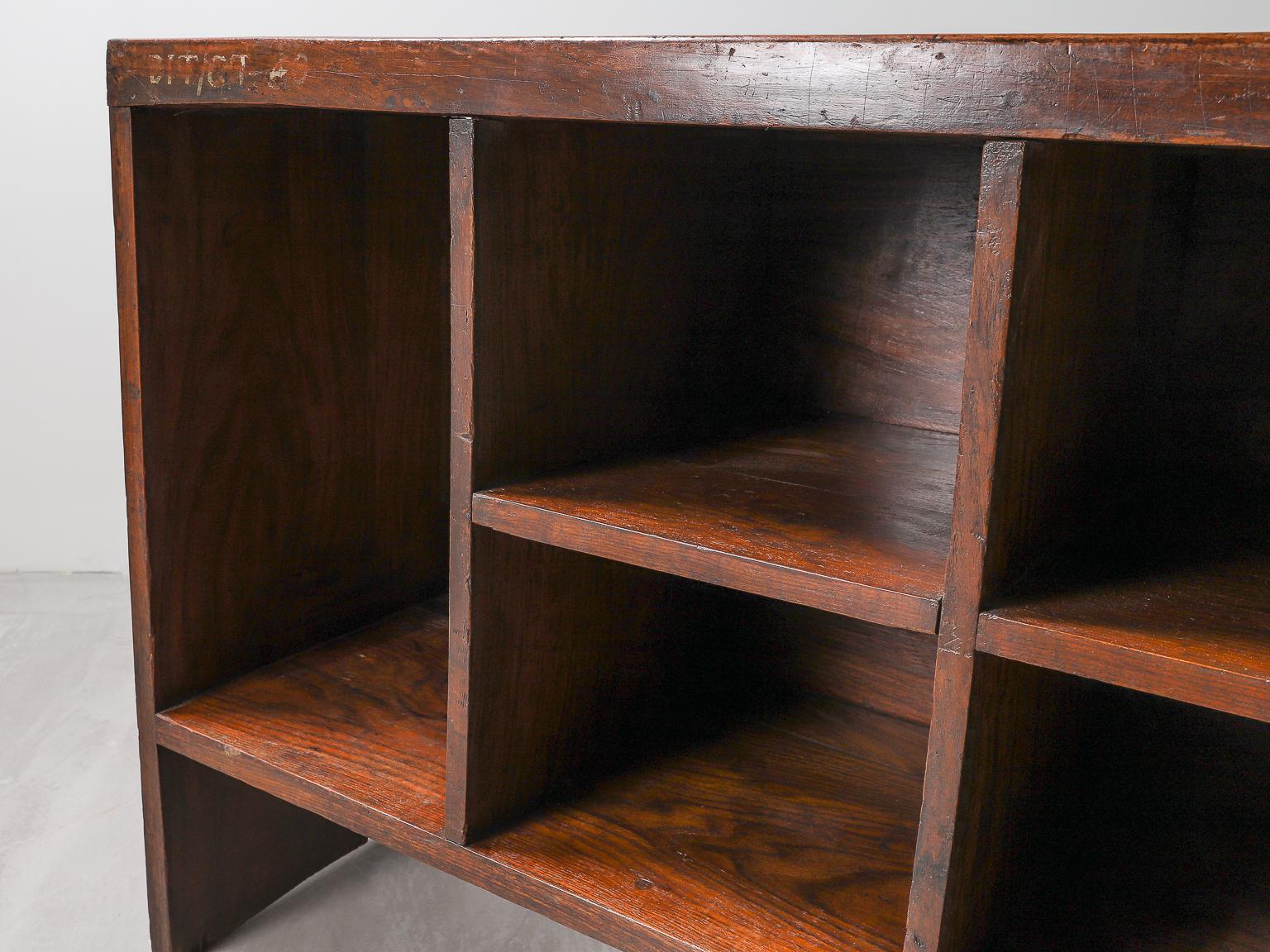 Pierre Jeanneret Desk with Bookcase, Model no. PJ-BU-02-A 13