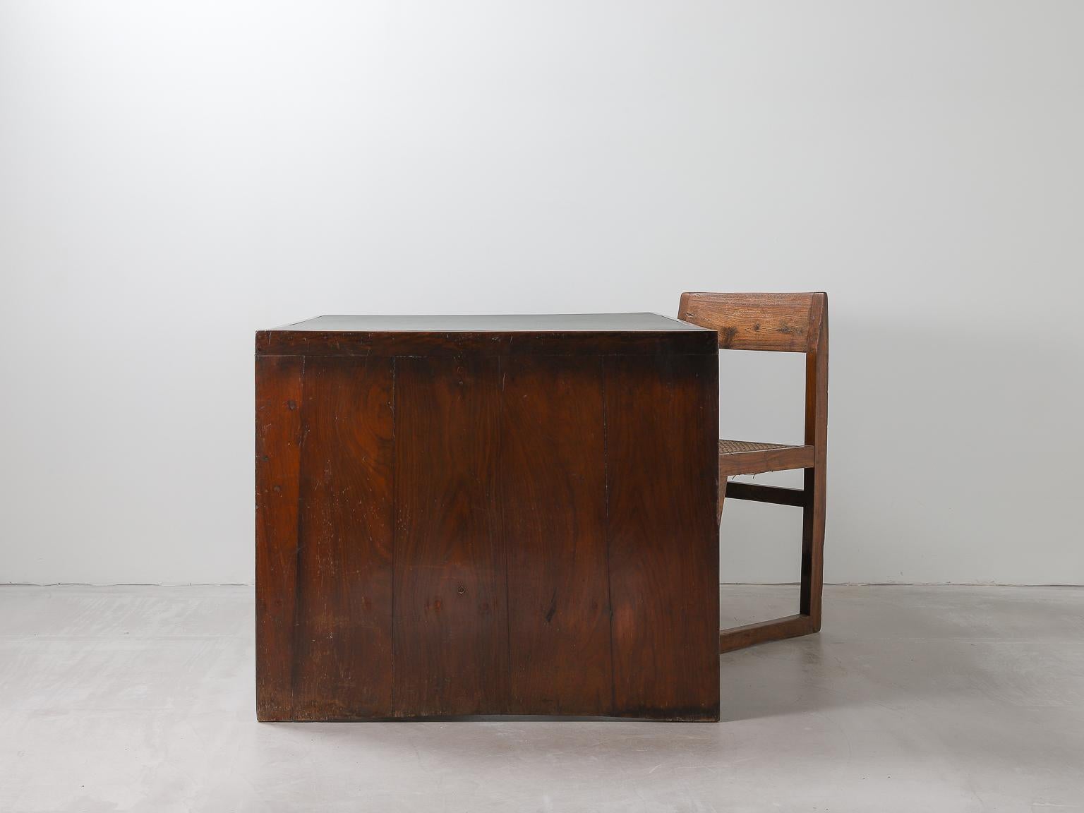 Pierre Jeanneret Desk with Bookcase, Model no. PJ-BU-02-A 1