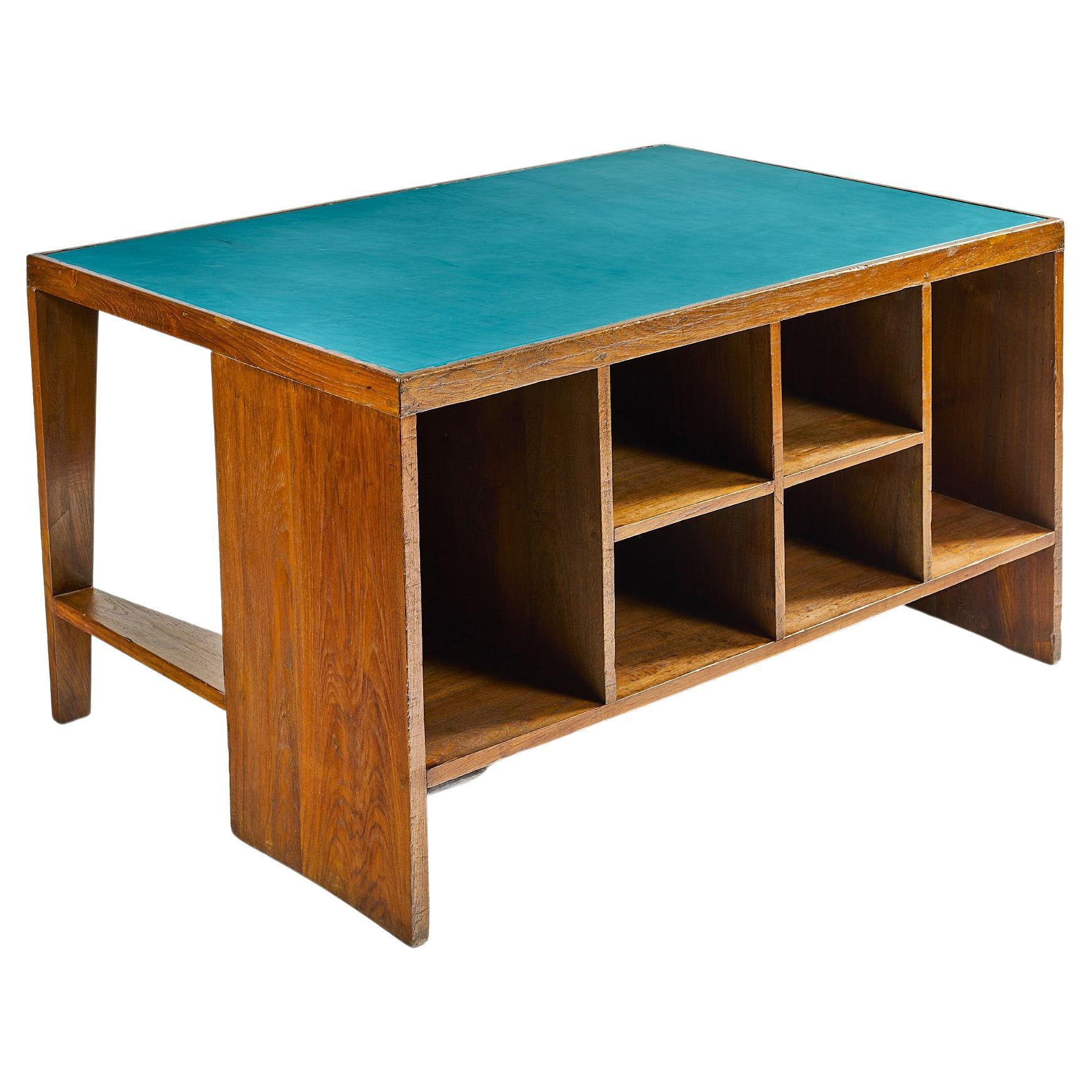 Pierre Jeanneret, Office Table PJ-BU-02-A, circa 1957 For Sale